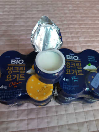 [매일 바이오] 생크림요거트 플레인 12개 + 유자 12개 — 5점을 준 리뷰어가 2019년 6월 올린 사용 사진