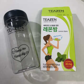 티젠 레몬밤 + 마이보틀 — 4점을 준 리뷰어가 2018년 7월 올린 사용 사진