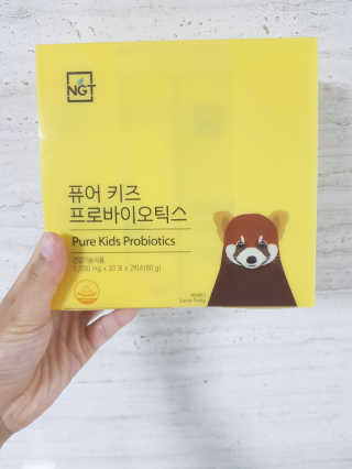네츄럴굿띵스 퓨어 키즈 프로바이오틱스 60포 — 4.67점을 준 리뷰어가 2018년 9월 올린 사용 사진