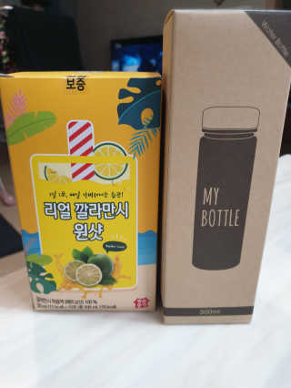 장수농가 리얼깔라만시 원샷 50ml 10팩+보틀 — 5점을 준 리뷰어가 2019년 5월 올린 사용 사진