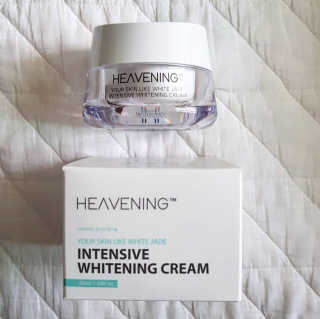 헤브닝 인텐시브 화이트닝크림 50ml — 4.67점을 준 리뷰어가 2018년 8월 올린 사용 사진