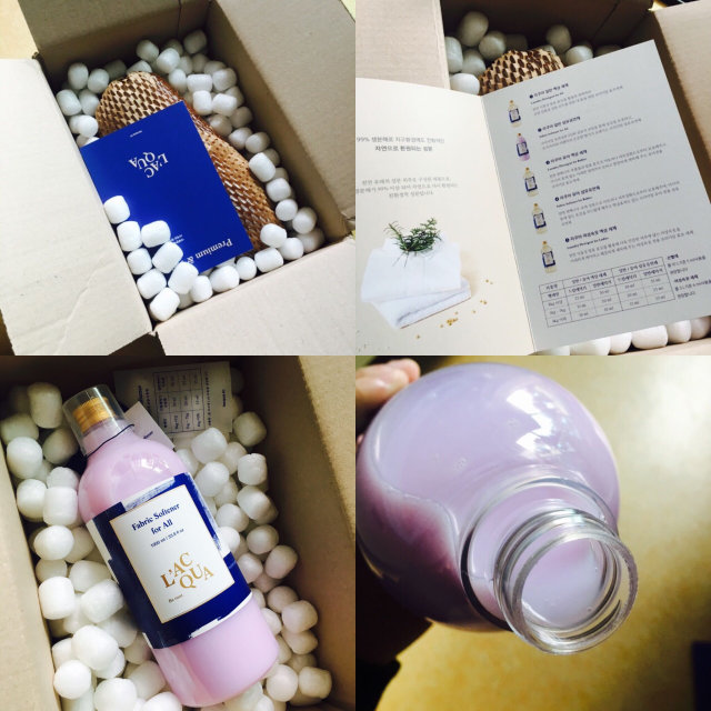 라쿠아 프리미엄 섬유유연제 리뷰 사진