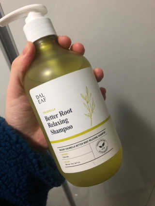 달리프 클로렐라 베러 루트 릴렉싱 샴푸 500ml — 4점을 준 리뷰어가 2020년 2월 올린 사용 사진