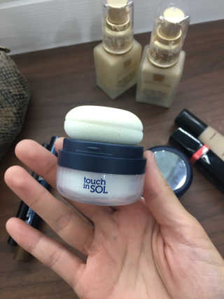 터치인솔 워터프루프와 자외선 철벽방어 바캉스 메이크업 세트 — 5점을 준 리뷰어가 2018년 7월 올린 사용 사진