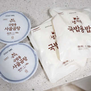 [풀무원] 사골곰탕국밥 황태해장국밥 — 4.5점을 준 리뷰어가 2018년 6월 올린 사용 사진