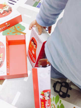 메이준뉴트리 박경호의 어린이 홍삼 홍통령젤리 30포 — 5점을 준 리뷰어가 2018년 4월 올린 사용 사진