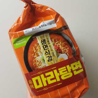 [풀무원] 포기하지 마라탕면 — 5점을 준 리뷰어가 2019년 7월 올린 사용 사진