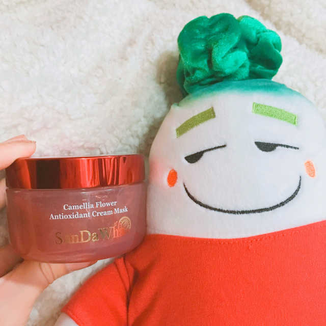 산다화 카멜리아 크림 마스크 리뷰 사진