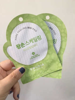 [후르디아] 청포도 매끈약산성 필링 패드_50매 세트 — 5점을 준 리뷰어가 2019년 9월 올린 사용 사진