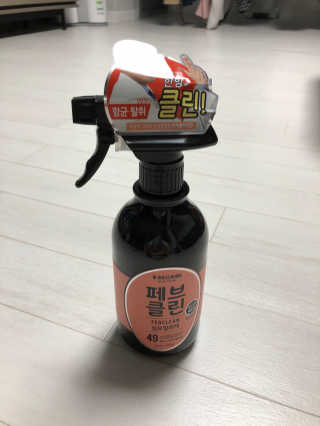 더블유드레스룸 페브클린 500ml — 5점을 준 리뷰어가 2018년 8월 올린 사용 사진
