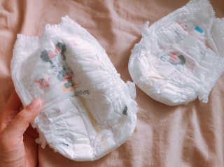 보솜이 베이비케어 팬티형 기저귀 — 4점을 준 리뷰어가 2019년 3월 올린 사용 사진