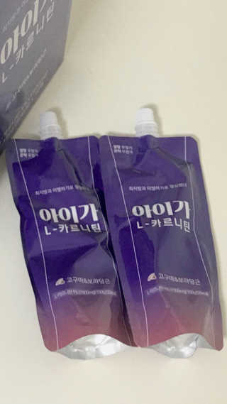오엔엘 아이가 L-카르니틴 2박스 — 5점을 준 리뷰어가 2019년 3월 올린 사용 사진