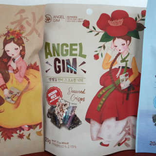 엔젤김 ANGEL GIM 춘하추동 김스낵 4종 — 4.5점을 준 리뷰어가 2019년 7월 올린 사용 사진