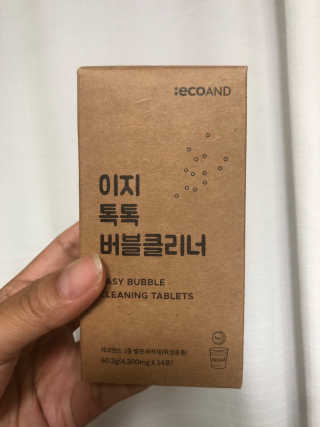 [에코앤드]이지톡톡 버블클리너 1종세척제 — 4점을 준 리뷰어가 2019년 8월 올린 사용 사진