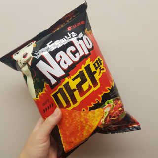 오징어땅콩,도도한나쵸 오징어땅콩 마라맛, 도도한나쵸 마라맛 — 5점을 준 리뷰어가 2019년 8월 올린 사용 사진