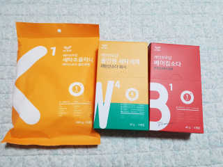 레인보우샵 올인원세탁세제,베이킹소다 스틱포6개입+세탁조클리너 — 4.5점을 준 리뷰어가 2018년 4월 올린 사용 사진