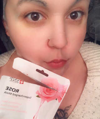 SNP Supercharged Mask_Rose Centifoli Flower — 5점을 준 리뷰어가 2018년 12월 올린 사용 사진
