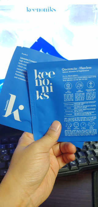 키노닉스 Querencia_Flawless 마스크팩 — 5점을 준 리뷰어가 2019년 5월 올린 사용 사진