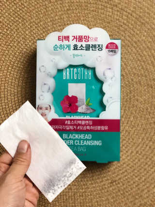 비알티씨 V10 파우더 클렌징 티백 2종 — 4점을 준 리뷰어가 2019년 2월 올린 사용 사진