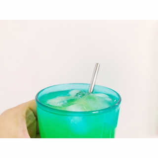 에코앤드] 환경을 생각한 스테인레스 빨대[직선,밴딩] — 5점을 준 리뷰어가 2019년 8월 올린 사용 사진