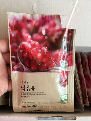 [하이헬스] 정말 진하고 맛있는 유기농 석류즙 30포 — 5점을 준 리뷰어가 2019년 11월 올린 사용 사진