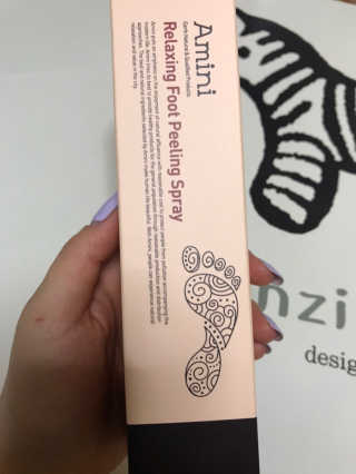 아미니 릴렉싱 풋 필링 스프레이 — 4점을 준 리뷰어가 2019년 4월 올린 사용 사진