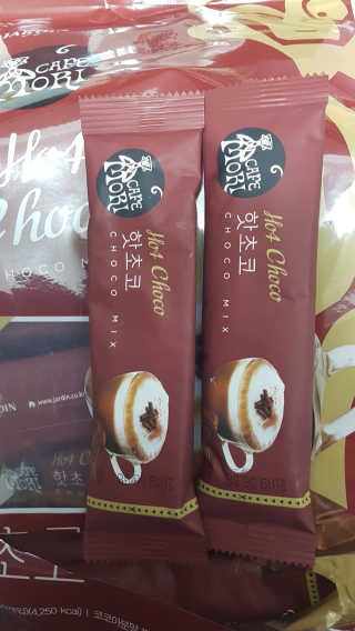 (주)쟈뎅 쟈뎅 까페모리 핫초코 50개입 — 4.5점을 준 리뷰어가 2017년 12월 올린 사용 사진
