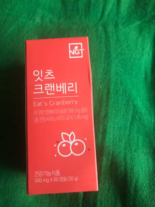네츄럴굿띵스 잇츠 크랜베리 1병 30일분 — 4점을 준 리뷰어가 2019년 10월 올린 사용 사진