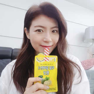 장수농가 리얼깔라만시 원샷 50ml 10팩+보틀 — 4.5점을 준 리뷰어가 2019년 4월 올린 사용 사진