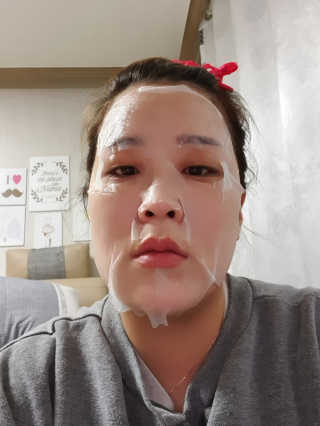 고보습에 화이트닝 아미모네 바다마스크팩 10매입 — 4점을 준 리뷰어가 2019년 12월 올린 사용 사진