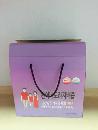 찬이네과수원 찬이네_도라지배즙 1BOX 50개입 — 5점을 준 리뷰어가 2018년 4월 올린 사용 사진