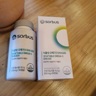 소버스 식물성 오메가3 DHA 600 — 4.5점을 준 리뷰어가 2020년 3월 올린 사용 사진