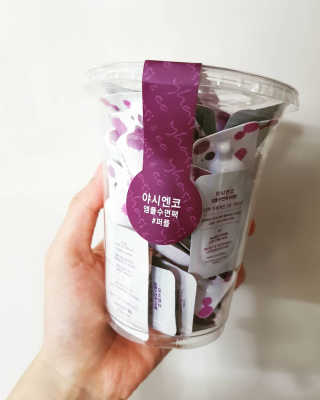 야시엔코 앰플수면팩 퍼플 — 4.5점을 준 리뷰어가 2019년 2월 올린 사용 사진