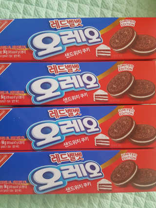 오레오 레드벨벳 — 5점을 준 리뷰어가 2018년 1월 올린 사용 사진