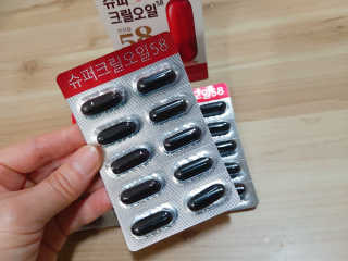 메이준뉴트리 슈퍼 크릴 오일58 1000mg x 30캡슐 — 5점을 준 리뷰어가 2020년 2월 올린 사용 사진