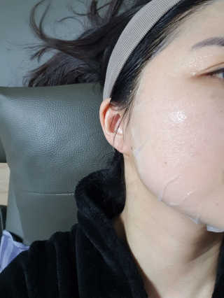 고보습에 화이트닝 아미모네 바다마스크팩 10매입 — 5점을 준 리뷰어가 2020년 1월 올린 사용 사진