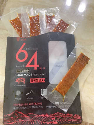 네이처오다 프리미엄 돈육포 64육포 — 5점을 준 리뷰어가 2020년 1월 올린 사용 사진