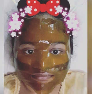 셀비엔 Real kelp facial mask — 4.83점을 준 리뷰어가 2017년 4월 올린 사용 사진