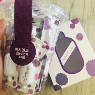 야시엔코 앰플수면팩 퍼플 — 5점을 준 리뷰어가 2018년 7월 올린 사용 사진