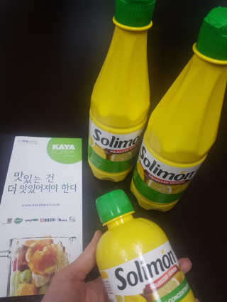 솔리몬 스퀴즈드 레몬즙 500ml X 2 + 280ml X 1 — 5점을 준 리뷰어가 2018년 10월 올린 사용 사진