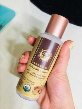 카오코탈라이푸 카오코 오가닉 버진 코코넛오일 100ml／바르는오일 — 4.33점을 준 리뷰어가 2018년 4월 올린 사용 사진