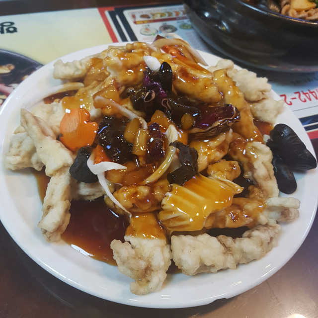 [해안반점] 탕수육 小 +항아리짬뽕 또는 우삼겹짬뽕 리뷰 사진