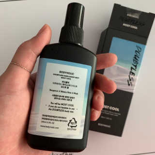 바디홀릭 다우트리스 라인 바디미스트 100ml — 5점을 준 리뷰어가 2019년 7월 올린 사용 사진
