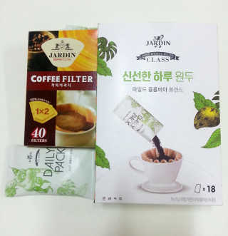 (주)쟈뎅 [쟈뎅] 클래스 신선한 하루 원두+여과지 SET — 4점을 준 리뷰어가 2019년 3월 올린 사용 사진
