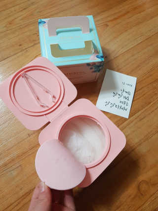 메이베나 1일 1팩 뽑아쓰는 마스크팩 — 4점을 준 리뷰어가 2019년 2월 올린 사용 사진