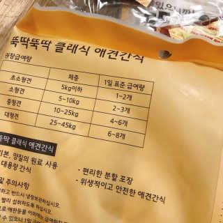[펫토리아] 뚝딱뚝딱 400g 강아지 간식 베스트5종 — 5점을 준 리뷰어가 2019년 1월 올린 사용 사진