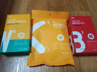 레인보우샵 올인원세탁세제,베이킹소다 스틱포6개입+세탁조클리너 — 4.33점을 준 리뷰어가 2018년 3월 올린 사용 사진