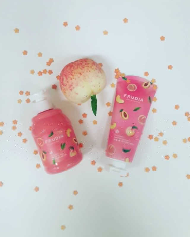 [후르디아] 복숭아 바디워시+바디에센스 세트 리뷰 사진