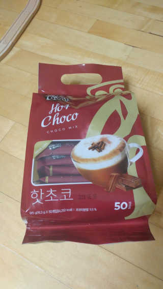 (주)쟈뎅 쟈뎅 까페모리 핫초코 50개입 — 5점을 준 리뷰어가 2017년 12월 올린 사용 사진