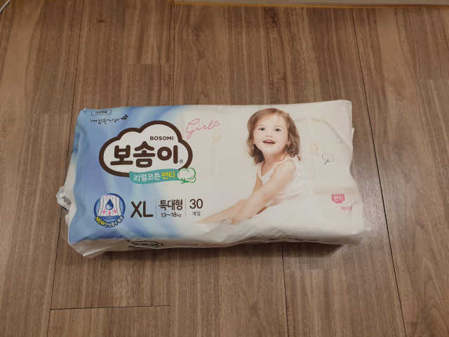 보솜이 리얼코튼 팬티형 리뷰 사진